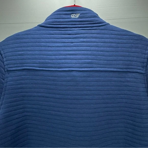 Vineyard Vines Womens 1/4 Snap Quilted Channel Placket Pullover Sweater Top Med - Picture 8 of 16